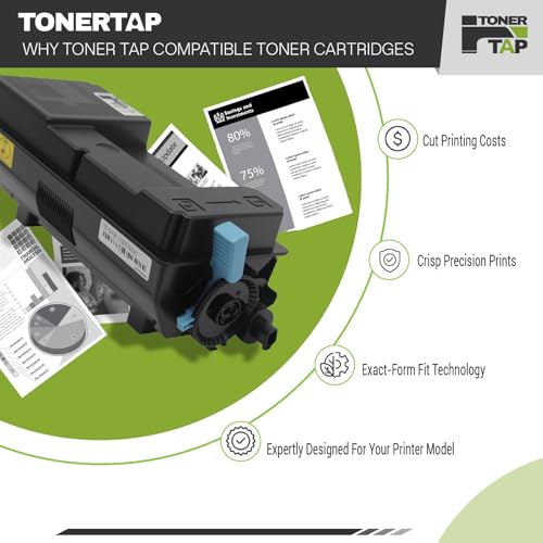 Toner Tap TK-3412 Compatible Toner Cartridge for Kyocera ECOSYS PA5000x, Black, High-Yield 15,500 Pages
