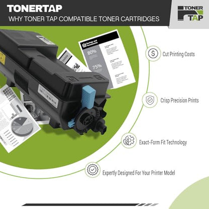 Toner Tap TK-3412 Compatible Toner Cartridge for Kyocera ECOSYS PA5000x, Black, High-Yield 15,500 Pages