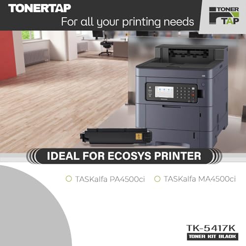 Toner Tap TK-5417K Toner Cartridge Replacement Compatible for TASKalfa PA4500ci MA4500ci - High-Yield 20,000 Page Black Toner