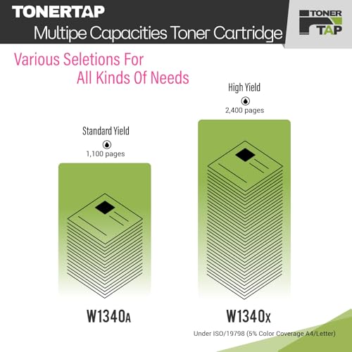 Toner Tap 134X Toner Cartridge Replacement Compatible for HP Laserjet MFP M234dw,MFP M234sdw, HP Laserjet M209d Pro M209,M209dw - High-Yield 2,400 Pages Black Toner W1340X