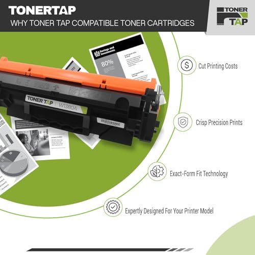 Toner Tap 138A Toner Cartridge Replacement Compatible for HP Laserjet Pro 3001dw, HP Laserjet Pro MFP 3101fdw - Stardard Yield 1,500 Pages Black Toner W1380A