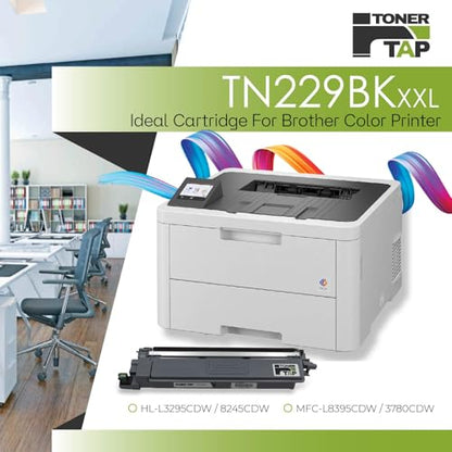 Toner Tap TN229BKXXL Toner Cartridge Replacement Compatible for Brother HL-L8245CDW, Brother MFC-L8395CDW/L3780CDW, Super High-Yield 4,500 Pages Black Toner