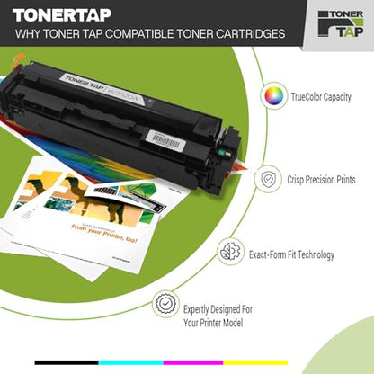 Toner Tap 414A Black Toner Cartridge Compatible for HP, 2400 Pages