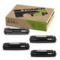 Toner Tap 414X Toner Cartridges 4-Pack for Enterprise M455dn, MFP M480f, Pro M454 Series, Pro MFP M479 Series - W2100X W2101X W2103X W2102X
