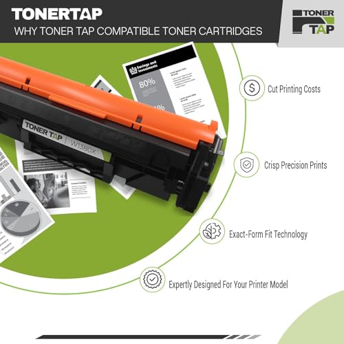 Toner Tap 138X Toner Cartridge Replacement Compatible for HP Laserjet Pro 3001dw, HP Laserjet Pro MFP 3101fdw - High-Yield 4,000 Pages Black Toner W1380X