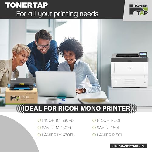 Toner Tap 418126 Toner Cartridge Replacement Compatible for Ricoh IM 430Fb, P 502 - High-Yield 17,400 Pages Black Toner