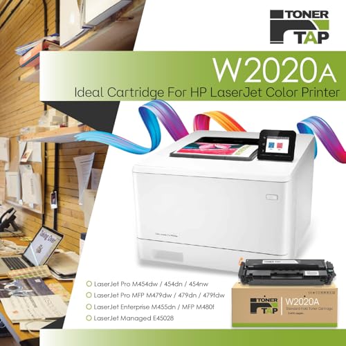 Toner Tap 414A Black Toner Cartridge Compatible for M455dn, MFP M480f, M454 Series, MFP M479 Series, Toner W2020A