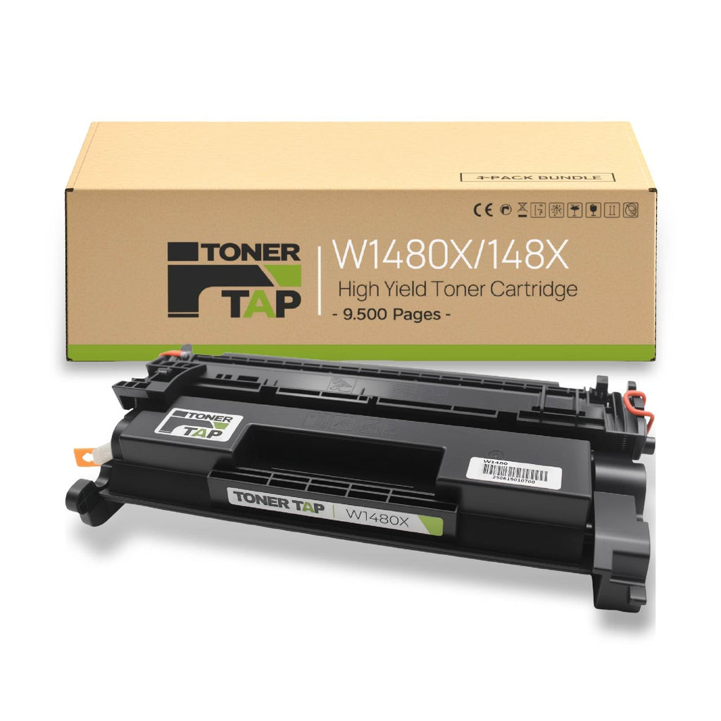 Toner Tap 148X Toner Cartridge Black High-Yield Compatible for HP Pro 4001n,4001dn,4001dw, HP Pro MFP 4101fdw,4101fdn - 9,500 Pages Black Toner Cartridge W1480X