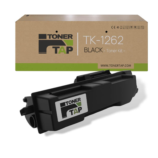 Toner Tap TK-1262 Toner Cartridge Replacement Compatible for Kyocera ECOSYS PA4000wx - High-Yield 10,000 Pages Black Toner