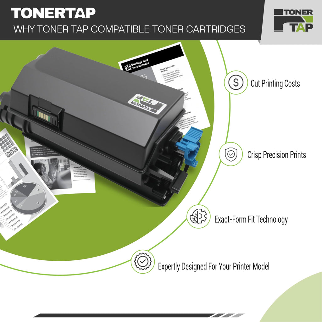 Toner Tap 418446 Toner Cartridge Replacement Compatible for Ricoh IM 430Fb, P 501 - High-Yield 14,000 Pages Black Toner