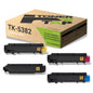 Toner Tap TK-5382K TK-5382C TK-5382M TK-5382Y Toner Cartridges 4-Pack (Black Cyan Magenta Yellow) for Kyoccera ECOSYS PA4000cx, MA4000cix, ECOSYS MA4000cifx, High-Yield Replacement