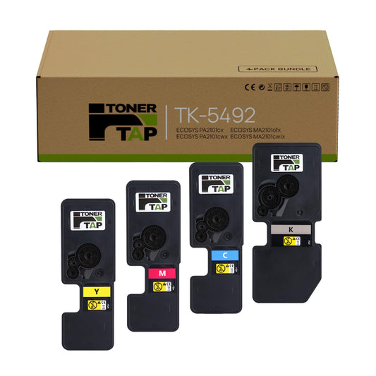 Toner Tap TK-5492K Toner Cartridge Replacement Compatible for Kyocera ECOSYS PA2101cwx, PA2101cx, MA2101cwfx, MA2101cfx - High-Yield 2,800 Pages Black Toner