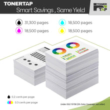 Load image into Gallery viewer, Toner Tap 006R01824 006R01825 006R01826 006R01827 Toner Cartridges 4-Pack (Black Cyan Magenta Yellow) for Xerox VersaLink C7120/C7125/C7130, High-Yield Replacement