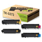 Toner Tap TK-5372K TK-5372C TK-5372M TK-5372Y Toner Cartridges 4-Pack (Black Cyan Magenta Yellow) for Kyocera ECOSYS PA3500cx MA3500cifx, High-Yield Replacement